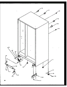 Drain And Rollers parts for Amana Side-By-Side Refrigerator SXI20NL-P1162903WL from AppliancePartsPros.com