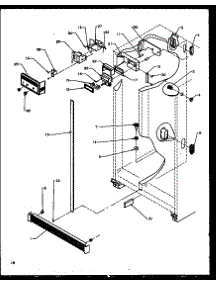 Refrigerator parts for Amana Side-By-Side Refrigerator SXI20NW-P1162903WW from AppliancePartsPros.com