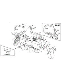 Figure 3 parts for Homelite Gas Chainsaw SXL-AO-UT-10045C from AppliancePartsPros.com