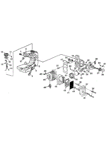 Figure 5 parts for Homelite Gas Chainsaw SXL-AO-UT-10045C from AppliancePartsPros.com