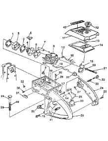 Figure 6 parts for Homelite Gas Chainsaw SXL-AO-UT-10045C from AppliancePartsPros.com