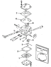 Figure 8 parts for Homelite Gas Chainsaw SXL-AO-UT-10045C from AppliancePartsPros.com