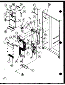 Freezer Evaporator And Air Handling (Sx25h / P7836005w) (Sxp25h / P7836006w) (Sx22h / P7836015w) (Sxp22h / P7836016w) (Sxp25h / P7836034w) parts for Amana Side-By-Side Refrigerator SXP22H-P7836016W from AppliancePartsPros.com