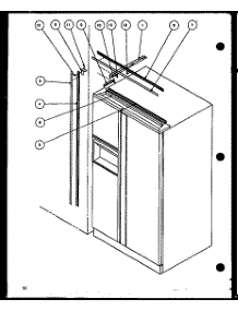 Bi7 Trim Kit (Sbd20h / P7836031w) parts for Amana Side-By-Side Refrigerator SXPD20H-P7836029W from AppliancePartsPros.com