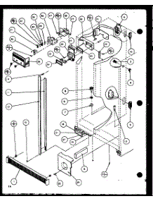 Reffigerator / Freezer Controls And Cabinet Parts parts for Amana Side-By-Side Refrigerator SXPD25H-P7836003W from AppliancePartsPros.com