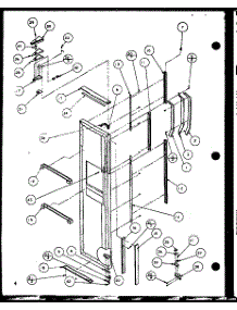 Freezer Door parts for Amana Side-By-Side Refrigerator SXPD25H-P7836033W from AppliancePartsPros.com