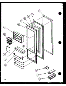 Refrigerator Door (Sz22mw / P1120607ww) (Sz22ml / P1120607wl) (Sz22mw / P1120608ww) (Sz22ml / P1120608wl) (Sz22mbw / P1120609ww) (Sz22mbl / P1120609wl) (Sz22mbw / P1120610ww) (Sz22mbl / P1120610wl) parts for Amana Side-By-Side Refrigerator SZ22MBL-P1120610WL from AppliancePartsPros.com