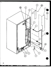 Cabinet Back Components (Sz22mw / P1120607ww) (Sz22ml / P1120607wl) (Sz22mw / P1120608ww) (Sz22ml / P1120608wl) (Sz22mbw / P1120609ww) (Sz22mbl / P1120609wl) (Sz22mbw / P1120610ww) (Sz22mbl / P1120610wl) parts for Amana Side-By-Side Refrigerator SZ22MBL-P1120610WL from AppliancePartsPros.com