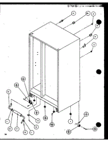 Rollers And Cabinet Back Components (Sz22mw / P1120607ww) (Sz22ml / P1120607wl) (Sz22mw / P1120608ww) (Sz22ml / P1120608wl) (Sz22mbw / P1120609ww) (Sz22mbl / P1120609wl) (Sz22mbw / P1120610ww) (Sz22mbl / P1120610wl) parts for Amana Side-By-Side Refrigerator SZ22MBW-P1120609WW from AppliancePartsPros.com
