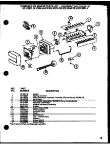 Compact Ice Maker (Ic4n / P1110801w) parts for Amana Side-By-Side Refrigerator SZ22MW-P1120607WW from AppliancePartsPros.com