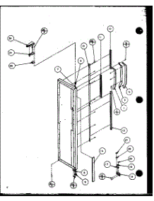 Freezer Door (Sz22mw / P1120607ww) (Sz22ml / P1120607wl) (Sz22mw / P1120608ww) (Sz22ml / P1120608wl) (Sz22mbw / P1120609ww) (Sz22mbl / P1120609wl) (Sz22mbw / P1120610ww) (Sz22mbl / P1120610wl) parts for Amana Side-By-Side Refrigerator SZ22MW-P1120608WW from AppliancePartsPros.com