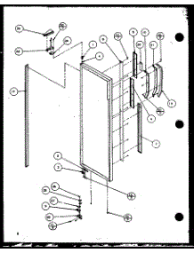 Refrigerator Door (Sz22mw / P1120607ww) (Sz22ml / P1120607wl) (Sz22mw / P1120608ww) (Sz22ml / P1120608wl) (Sz22mbw / P1120609ww) (Sz22mbl / P1120609wl) (Sz22mbw / P1120610ww) (Sz22mbl / P1120610wl) parts for Amana Side-By-Side Refrigerator SZ22MW-P1120608WW from AppliancePartsPros.com