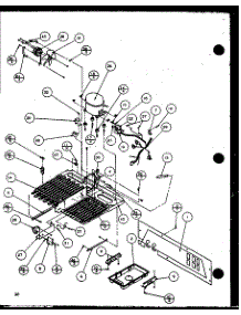 Machine Compartment - Panasonic Compressor (Sz22mw / P1120607ww) (Sz22ml / P1120607wl) (Sz22mbw / P1120609ww) (Sz22mbl / P1120609wl) parts for Amana Side-By-Side Refrigerator SZ22MW-P1120608WW from AppliancePartsPros.com