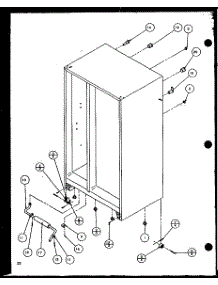 Drain Rollers And Cabinet Back (Sz25m2w / P1154903ww) (Sz25m2l / P1154903wl) (Sz25mp2w / P1154904ww) (Sz25mp2l / P1154904wl) parts for Amana Side-By-Side Refrigerator SZ25MP2L-P1154904WL from AppliancePartsPros.com