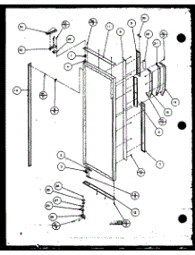 Refrigerator Door Hinge And Trim Parts (Sz25mw / P1120709ww) (Sz25ml / P1120709wl) (Sz25mw / P1120710ww) (Sz25ml / P1120710wl) (Sz25mpw / P1120711ww) (Sz25mpw / P1120712ww) (Sz25mpl / P1120711wl) (Sz25mpl / P1120712wl) parts for Amana Side-By-Side Refrigerator SZ25MPW-P1120711WW from AppliancePartsPros.com