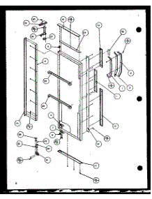 Refrigerator Door parts for Amana Side-By-Side Refrigerator SZD20J-P7870136W from AppliancePartsPros.com