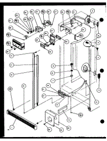 Refrigerator parts for Amana Side-By-Side Refrigerator SZD20J-P7870136W from AppliancePartsPros.com