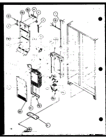 Evaporator And Air Handling parts for Amana Side-By-Side Refrigerator SZD20J-P7870136W from AppliancePartsPros.com