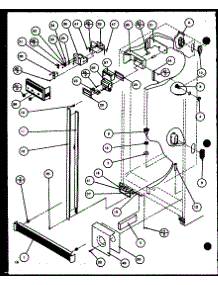 Refrigerator / Freezer Controls And Cabinet Part parts for Amana Side-By-Side Refrigerator SZD20KB-P1102505W from AppliancePartsPros.com
