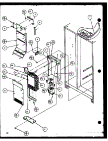 Evaporator And Air Handling (Szd20k / P1117702w) (Szd20kb / P1117703w) (Szd20kp / P1117704w) parts for Amana Side-By-Side Refrigerator SZD20KB-P1117703W from AppliancePartsPros.com