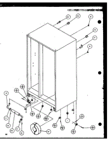 Drain And Rollers (Szd20k / P1117702w) (Szd20kb / P1117703w) (Szd20kp / P1117704w) parts for Amana Side-By-Side Refrigerator SZD20KB-P1117703W from AppliancePartsPros.com