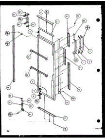 Refrigerator Door (Szd20k / P1117702w) (Szd20kb / P1117703w) (Szd20kp / P1117704w) parts for Amana Side-By-Side Refrigerator SZD20KP-P1117704W from AppliancePartsPros.com