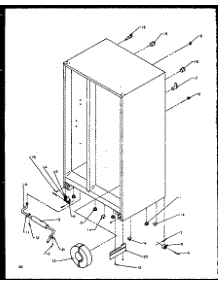 Drain And Rollers parts for Amana Side-By-Side Refrigerator SZD20NL-P1162501WL from AppliancePartsPros.com