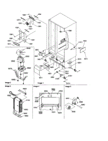 Drain / Rollers / Evap parts for Amana Side-By-Side Refrigerator SZD23VE-P1315309WE from AppliancePartsPros.com