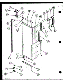 Refrigerator Door Hinge And Trim Parts parts for Amana Side-By-Side Refrigerator SZD25MPE-P1121012WE from AppliancePartsPros.com