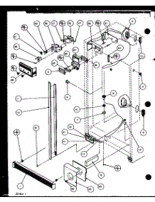 Refrigerator / Freezer Controls And Cabinet Parts parts for Amana Side-By-Side Refrigerator SZD25MPE-P1121012WE from AppliancePartsPros.com