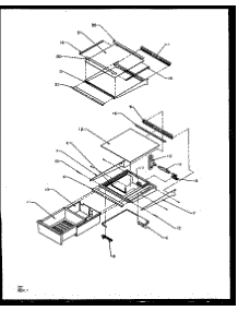 Refrigerator Shelving And Drawers (Sqd22nbl / P1162412wl) (Sqd22nbw / P1162412ww) (Szd22ng / P1162401wg) (Szd22nl / P1162401wl) (Szd22nw / P1162401ww) parts for Amana Side-By-Side Refrigerator SZD25NE-P1162418WE from AppliancePartsPros.com