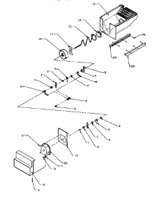 Crushed Ice Bucket parts for Amana Side-By-Side Refrigerator SZD25S5E-P1190415WE from AppliancePartsPros.com