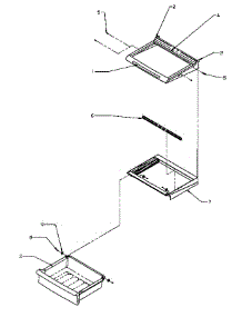 Shelving & Drawers (Ref) parts for Amana Side-By-Side Refrigerator SZD25S5W-P1190415WW from AppliancePartsPros.com