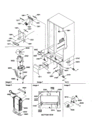 Drain / Rollers / Evap parts for Amana Side-By-Side Refrigerator SZD26VE-P1315207WE from AppliancePartsPros.com