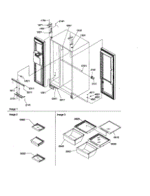 Lights / Hinges parts for Amana Side-By-Side Refrigerator SZD26VL-P1315207WL from AppliancePartsPros.com
