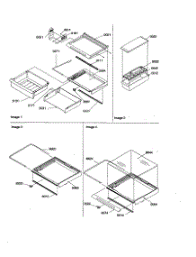 Deli / Shelves / Crisper parts for Amana Side-By-Side Refrigerator SZD26VL-P1315207WL from AppliancePartsPros.com