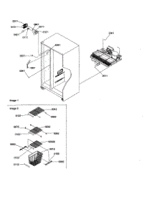 Fr. Shelves / Lights parts for Amana Side-By-Side Refrigerator SZD26VL-P1315207WL from AppliancePartsPros.com