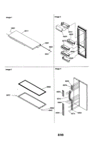Door / Trim / Handles parts for Amana Side-By-Side Refrigerator SZD26VW-P1315207WW from AppliancePartsPros.com