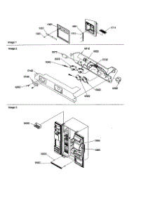 Facade Dispenser Cover / Elec Brkt parts for Amana Side-By-Side Refrigerator SZD26VW-P1315207WW from AppliancePartsPros.com