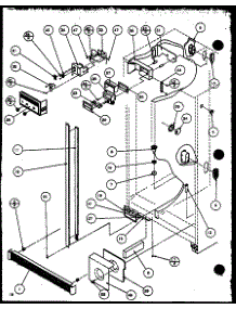 Refrigerator / Freezer Controls And Cabinet Part parts for Amana Side-By-Side Refrigerator SZD27KBW-P1101203WW from AppliancePartsPros.com