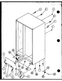 Drain And Rollers parts for Amana Side-By-Side Refrigerator SZD27KL-P1101202WL from AppliancePartsPros.com