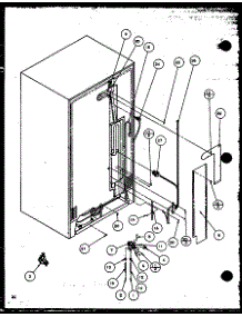Cabinet Back parts for Amana Side-By-Side Refrigerator SZD27KL-P1101202WL from AppliancePartsPros.com