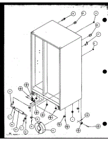 Drain And Rollers parts for Amana Side-By-Side Refrigerator SZD27MBL-P1124305WL from AppliancePartsPros.com