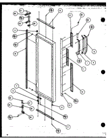Refrigerator Door parts for Amana Side-By-Side Refrigerator SZD27MPW-P1124303WW from AppliancePartsPros.com