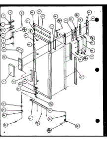 Refrigerator Door Handle And Trim parts for Amana Side-By-Side Refrigerator SZDE20KB-P1102502W from AppliancePartsPros.com
