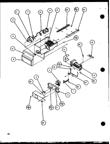 Ice Bucket And Ice Maker parts for Amana Side-By-Side Refrigerator SZDE20KP-P1102503W from AppliancePartsPros.com