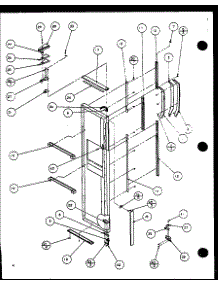 Freezer Door parts for Amana Side-By-Side Refrigerator SZDE20KP-P1117603W from AppliancePartsPros.com