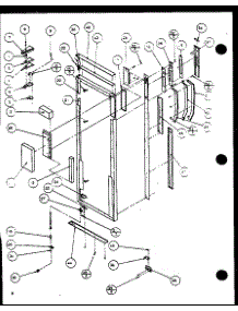 Refrigerator Door parts for Amana Side-By-Side Refrigerator SZDE20KP-P1117603W from AppliancePartsPros.com
