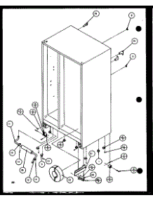 Drain And Rollers (Szde25kb / P1102511w) (Szde25kp / P1102512w) parts for Amana Side-By-Side Refrigerator SZDE25K-P1102510W from AppliancePartsPros.com