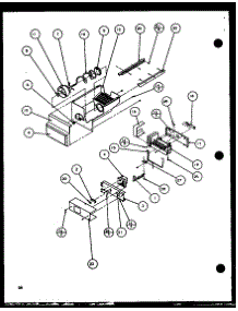 Ice Bucket And Ice Maker parts for Amana Side-By-Side Refrigerator SZDE25K-P1102510W from AppliancePartsPros.com
